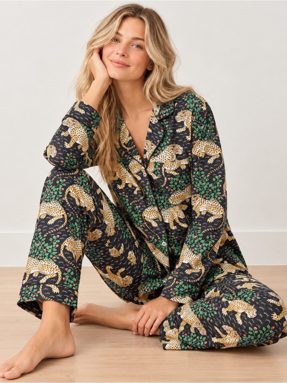 NEW! Printfresh Long PJ Set in Bagheera Size XXS